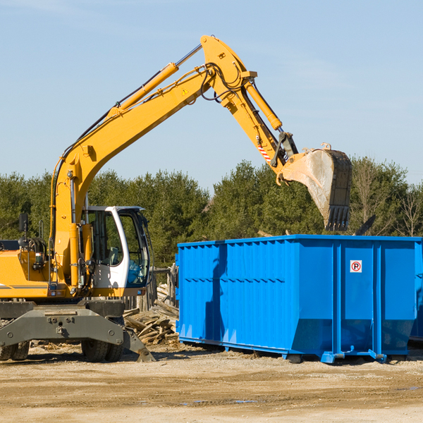 are there any restrictions on where a residential dumpster can be placed in Valley County